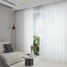 Cortina de Tule Branco Chiffon Super Leve para Sala e Quarto Laresia
