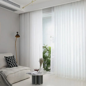 Cortina de Tule Branco Chiffon Super Leve para Sala e Quarto Laresia