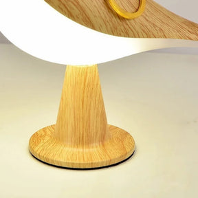 Luminária Led de Madeira Pássaro com Toque para Quarto Laresia