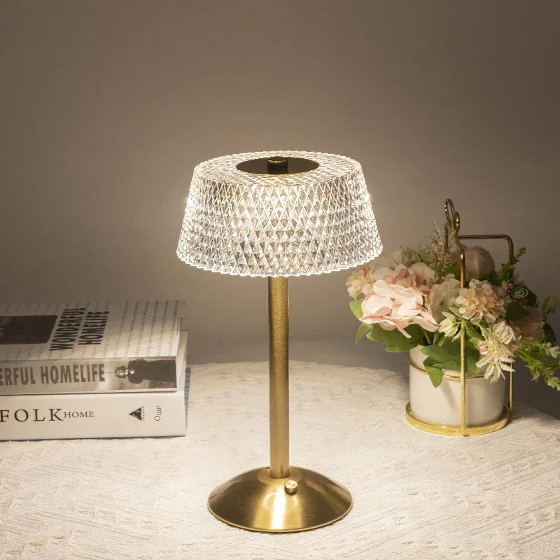 Luminária Led Europeia com Dimer Usb para Quarto e Bar Laresia